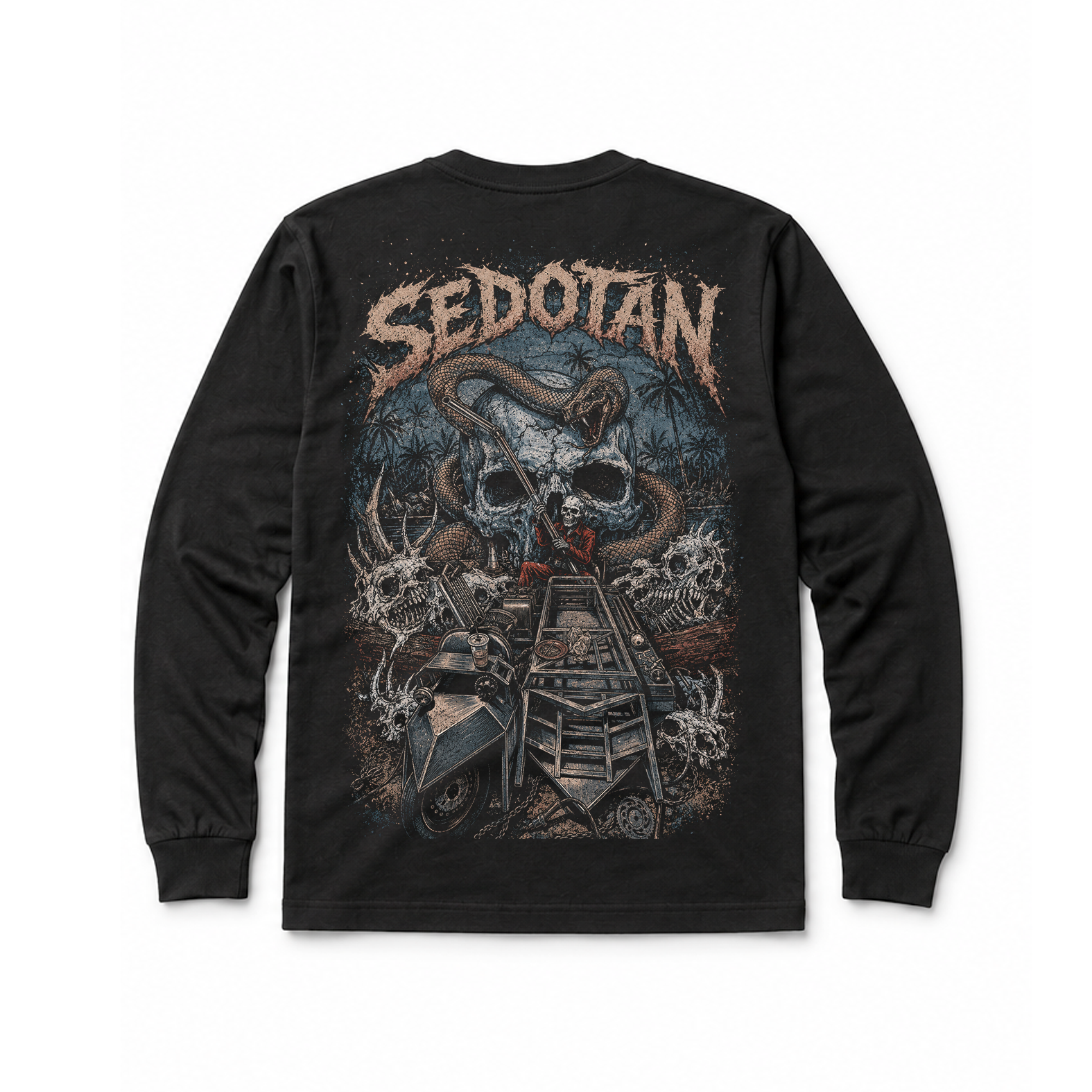 Kaos Sedotan tampak belakang